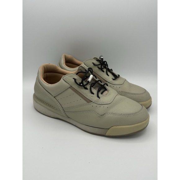 Rockport Other - Rockport Prowalker Comfort Walking Shoe Men Size 7 Olive Beige Cream Leather